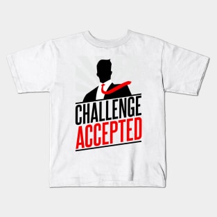 Barney Stinson Challenge Accepted Kids T-Shirt